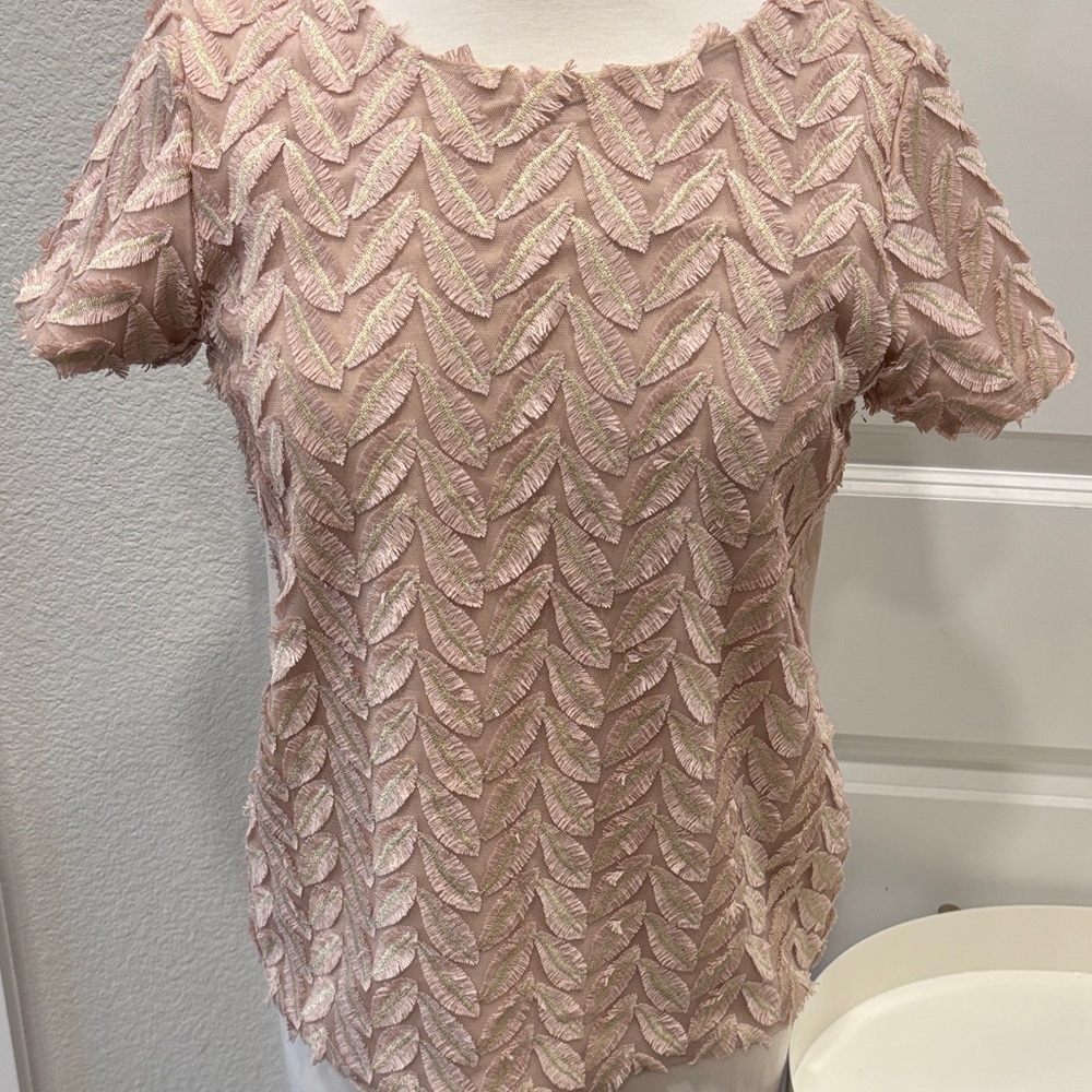 EUC Textured Blush Women's Blouse